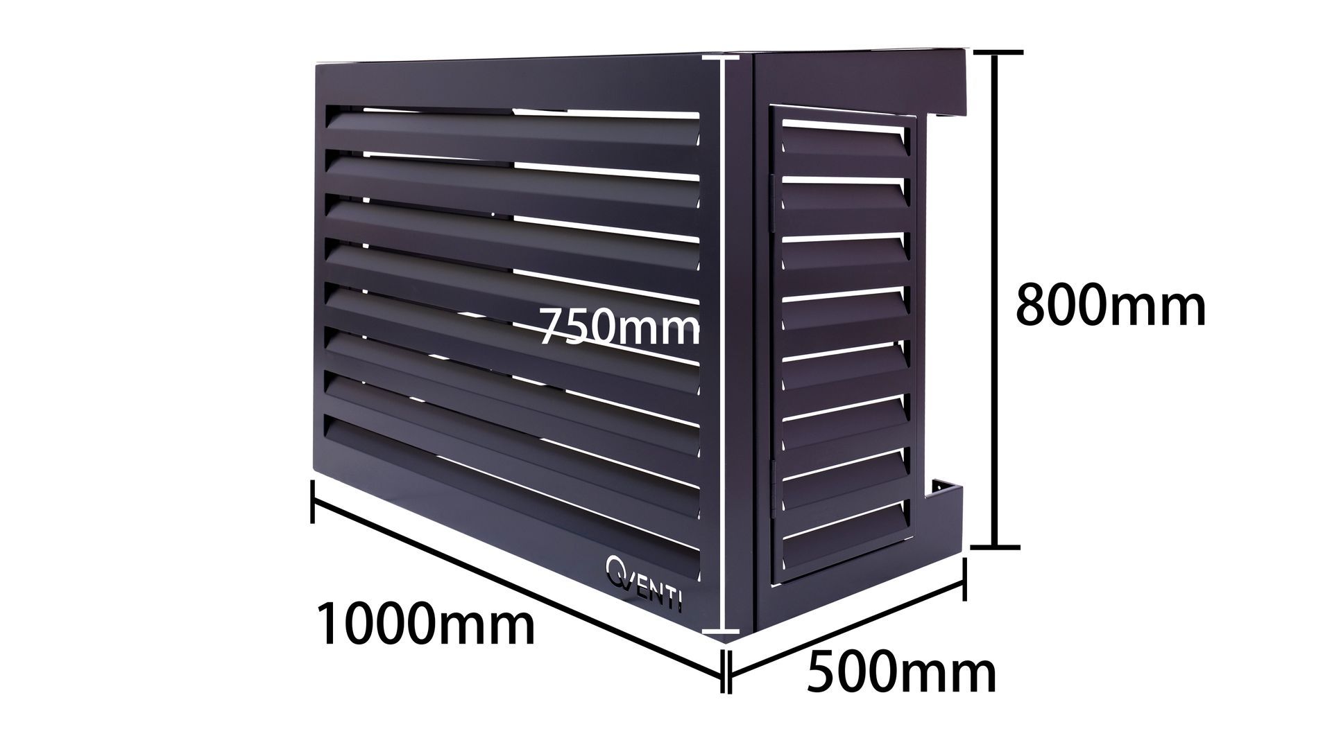 Airco omkasting CAL100 Pro Antraciet RAL 7016 | incl. servicedeur