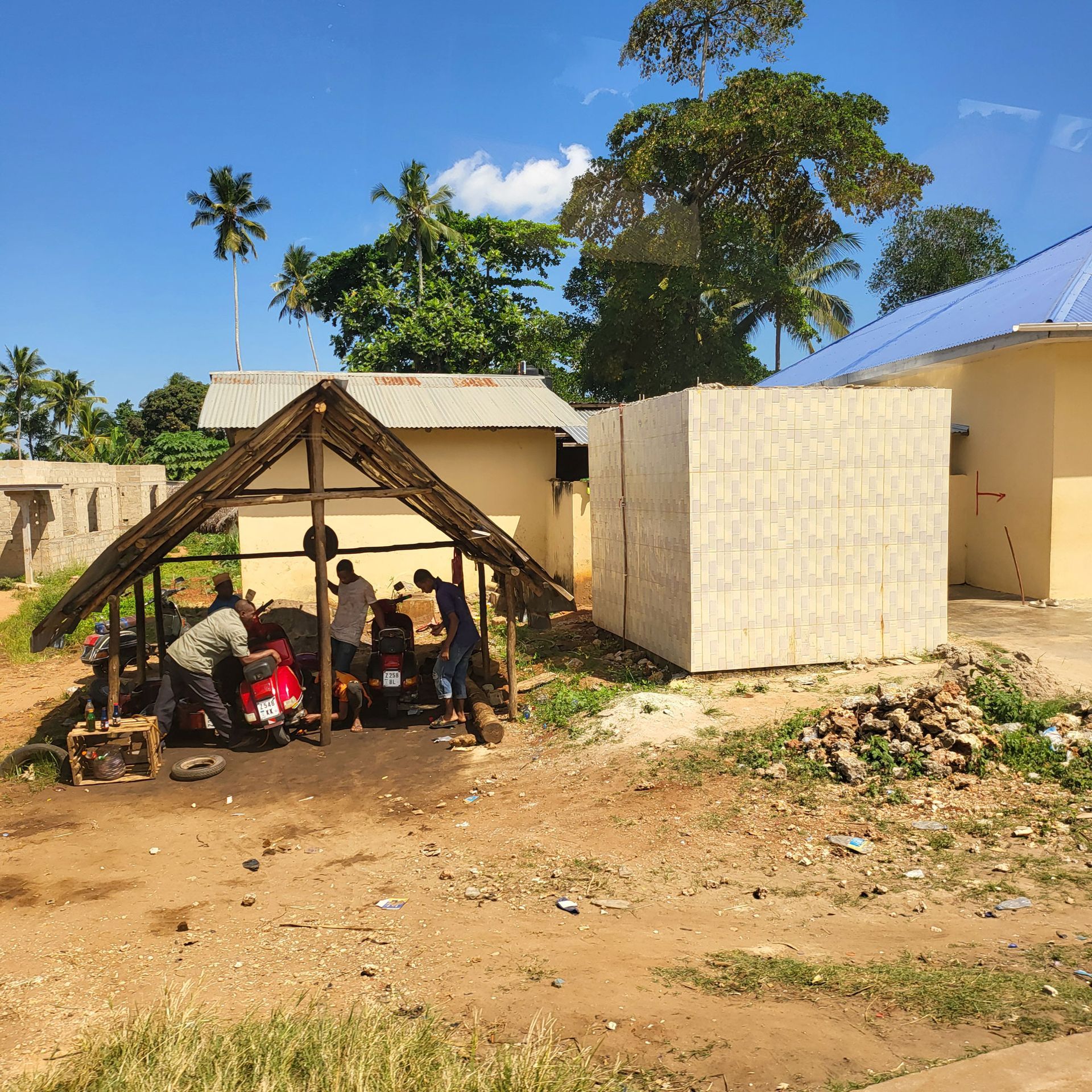 scorcio di un villaggio Africano