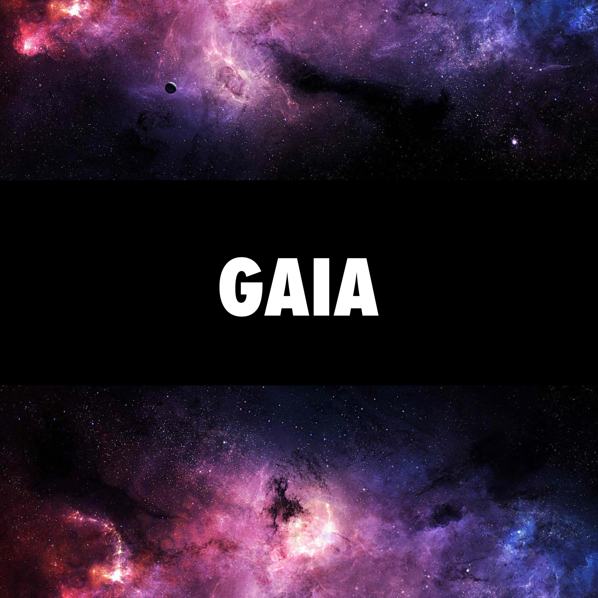 The word religion is written in white on a black background.