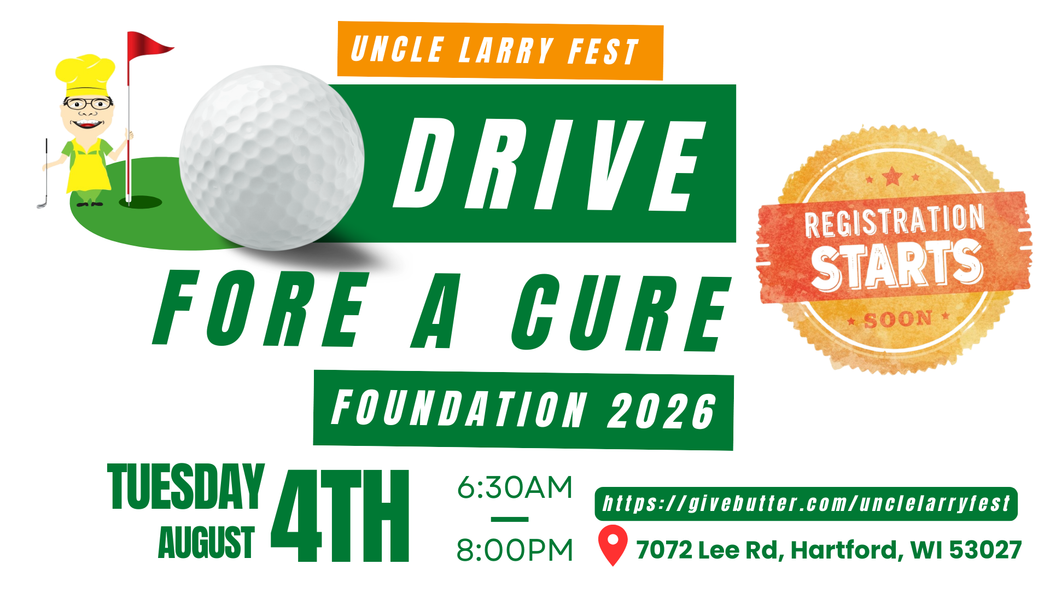 An advertisement for a drive for a cure foundation.