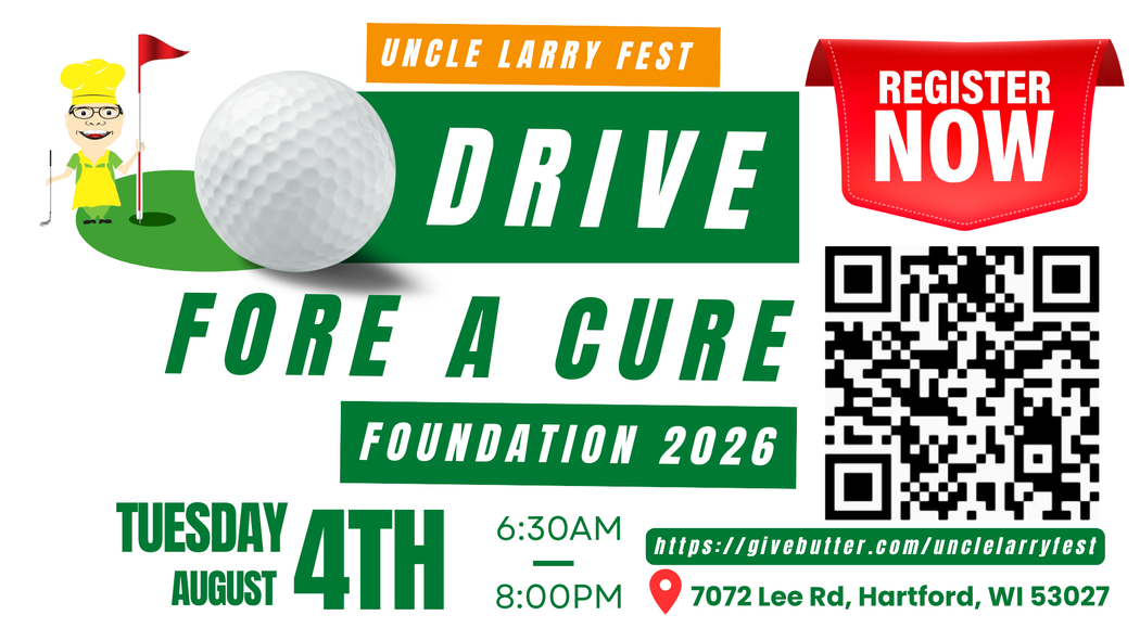 An advertisement for a drive for a cure foundation.