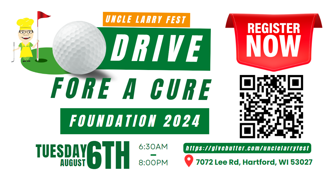 An advertisement for a drive for a cure foundation.