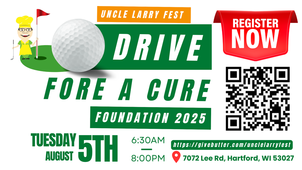 An advertisement for a drive for a cure foundation.