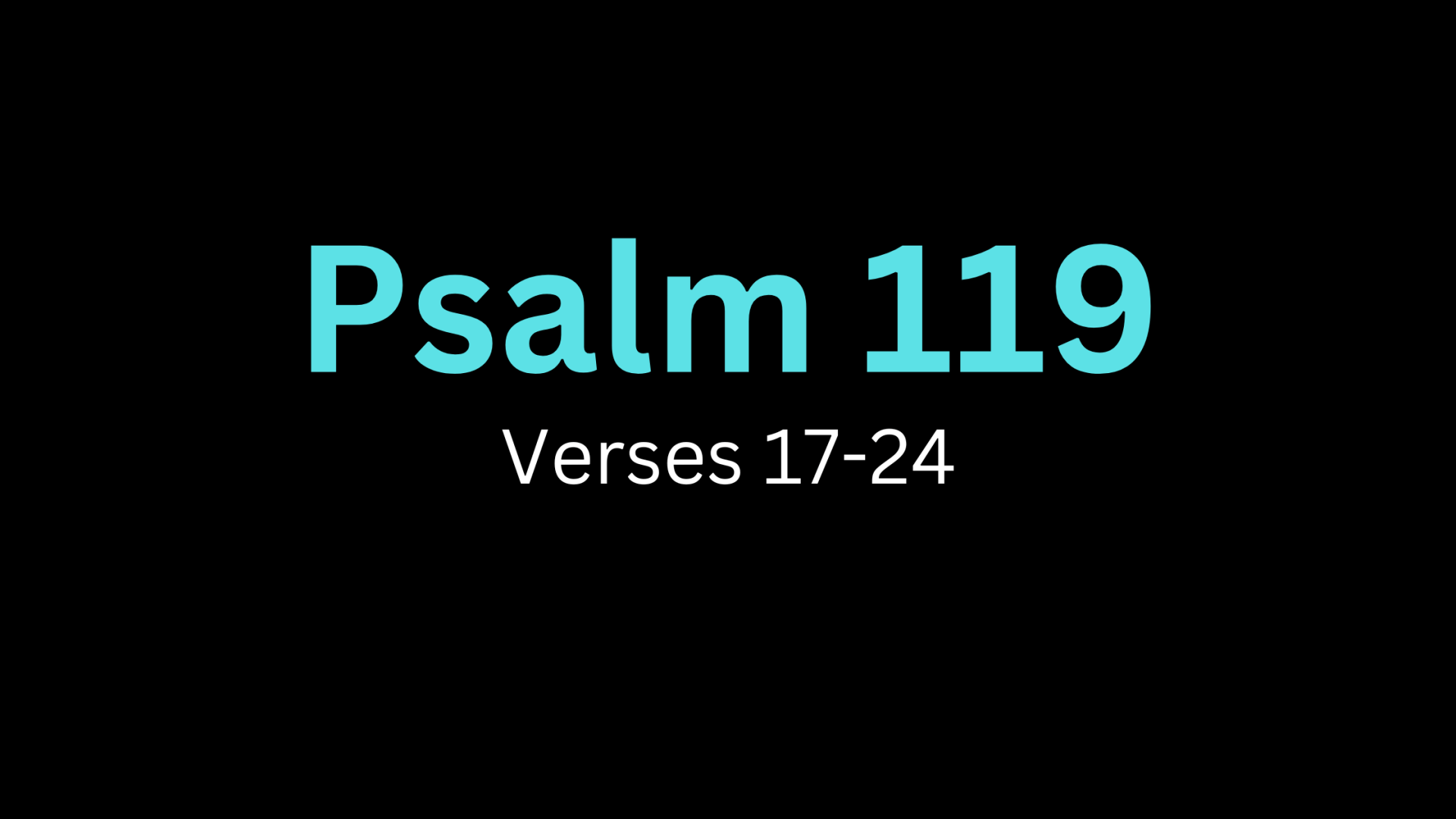 Fitness And God’s Word | Psalm 119 Bible Study