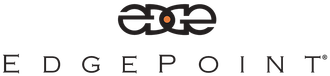 A logo with the words Edgepoint.