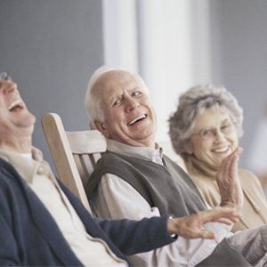 Three Senior Laughing Together — Cleveland, OH — Park Creek Center