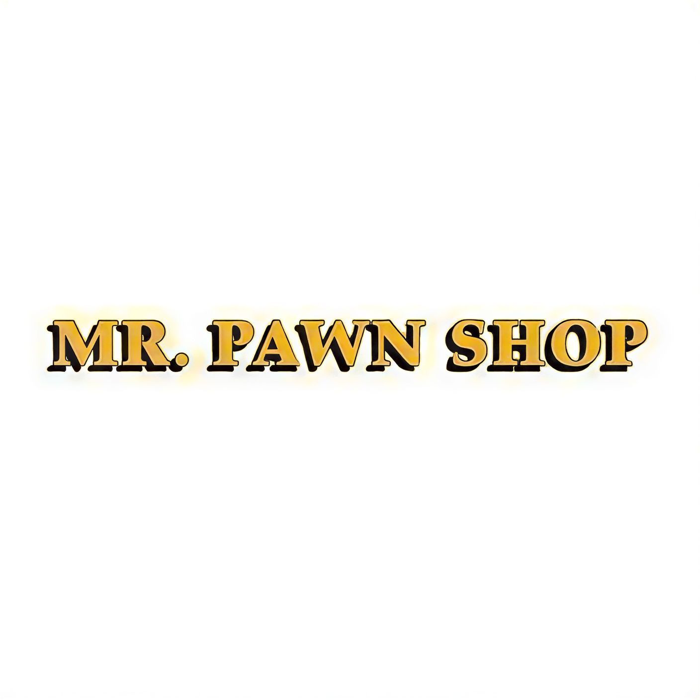 MR. PAWN SHOP logo in yellow letters.