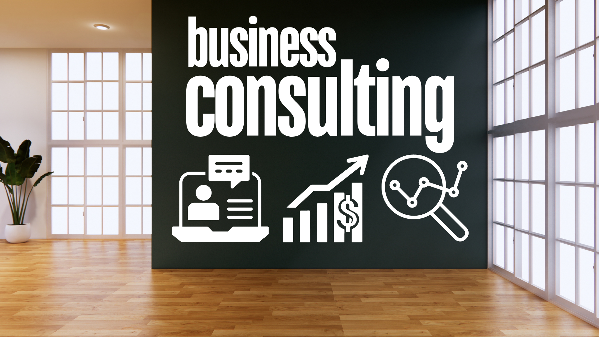 A wall with the words