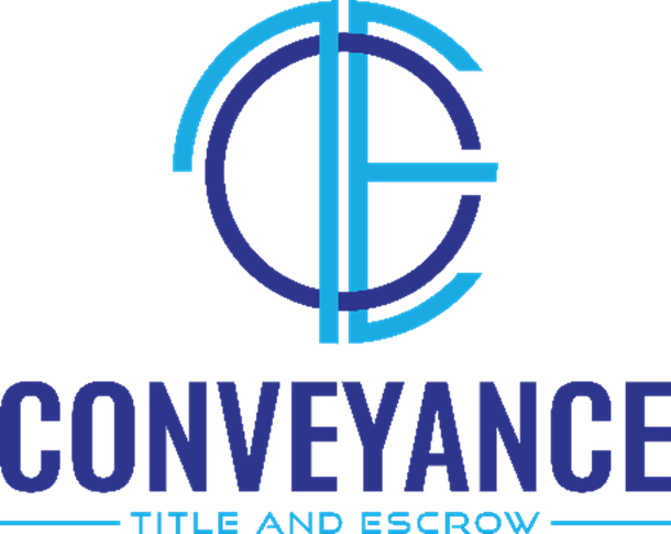 Conveyance title and escrow logo on a white background
