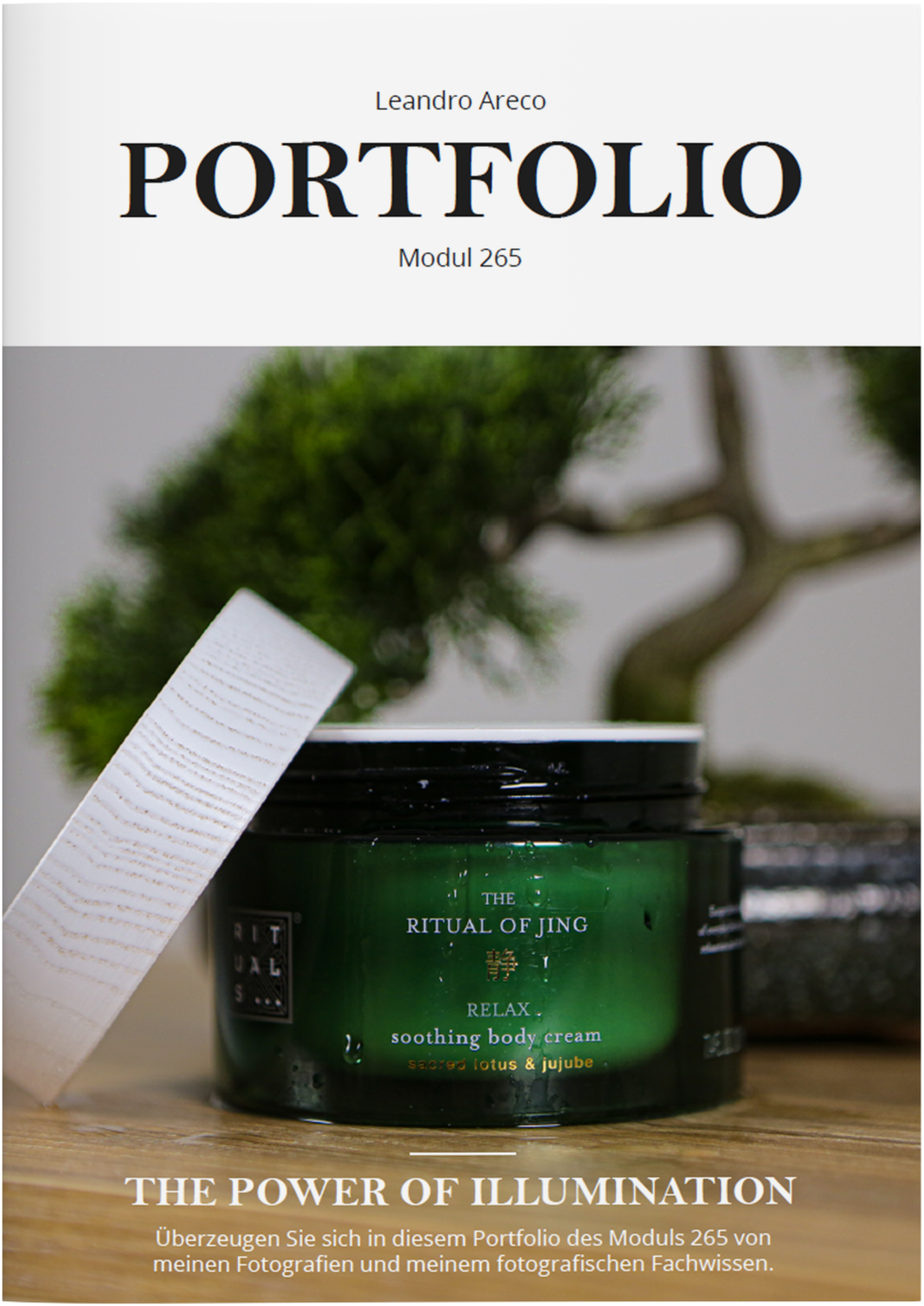 Referenzprojekt Fotografieportfolio Rituals Deckblatt