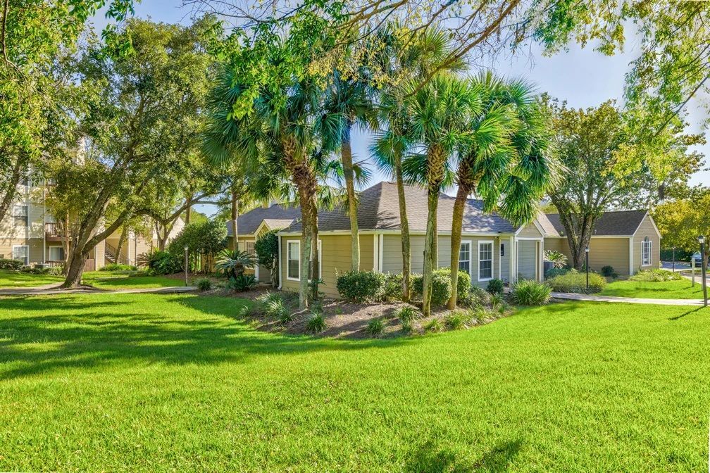 Clubhouse exterior at The Greens at Old St. Augustine in Tallahassee, FL.