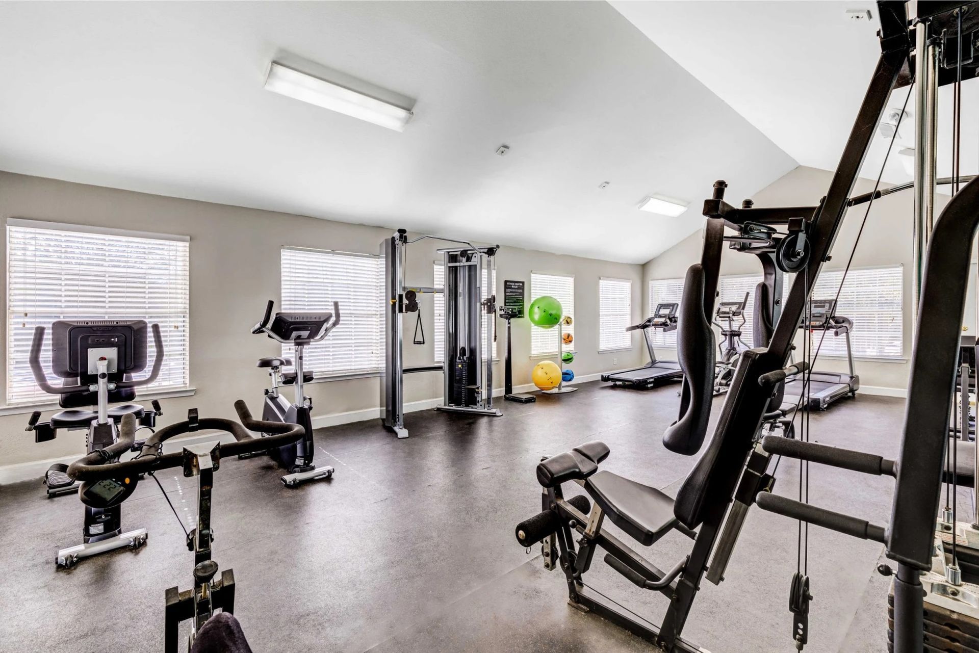 Fitness center at The Greens at Old St. Augustine in Tallahassee, FL.