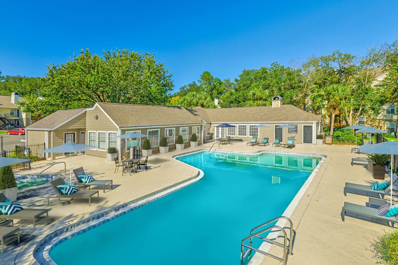 Swimming pool at The Greens at Old St. Augustine in Tallahassee, FL.