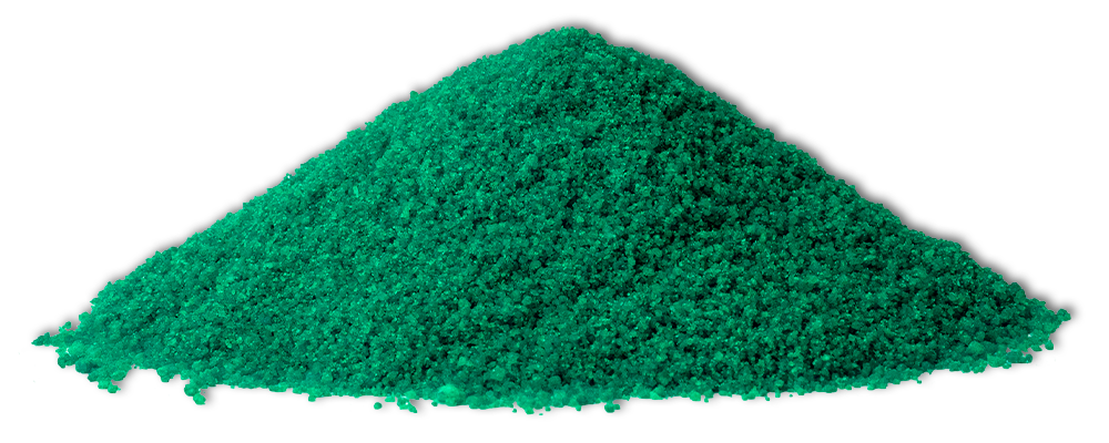 a pile of green powder, duotech product image