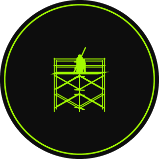 Vector of a scaffolding