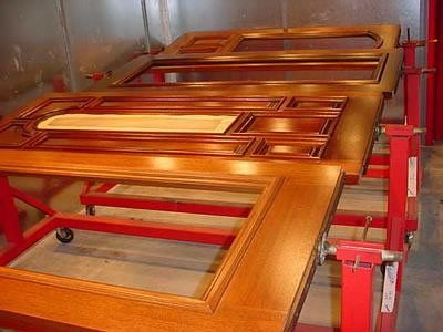 Stained wooden doors | Spring, TX