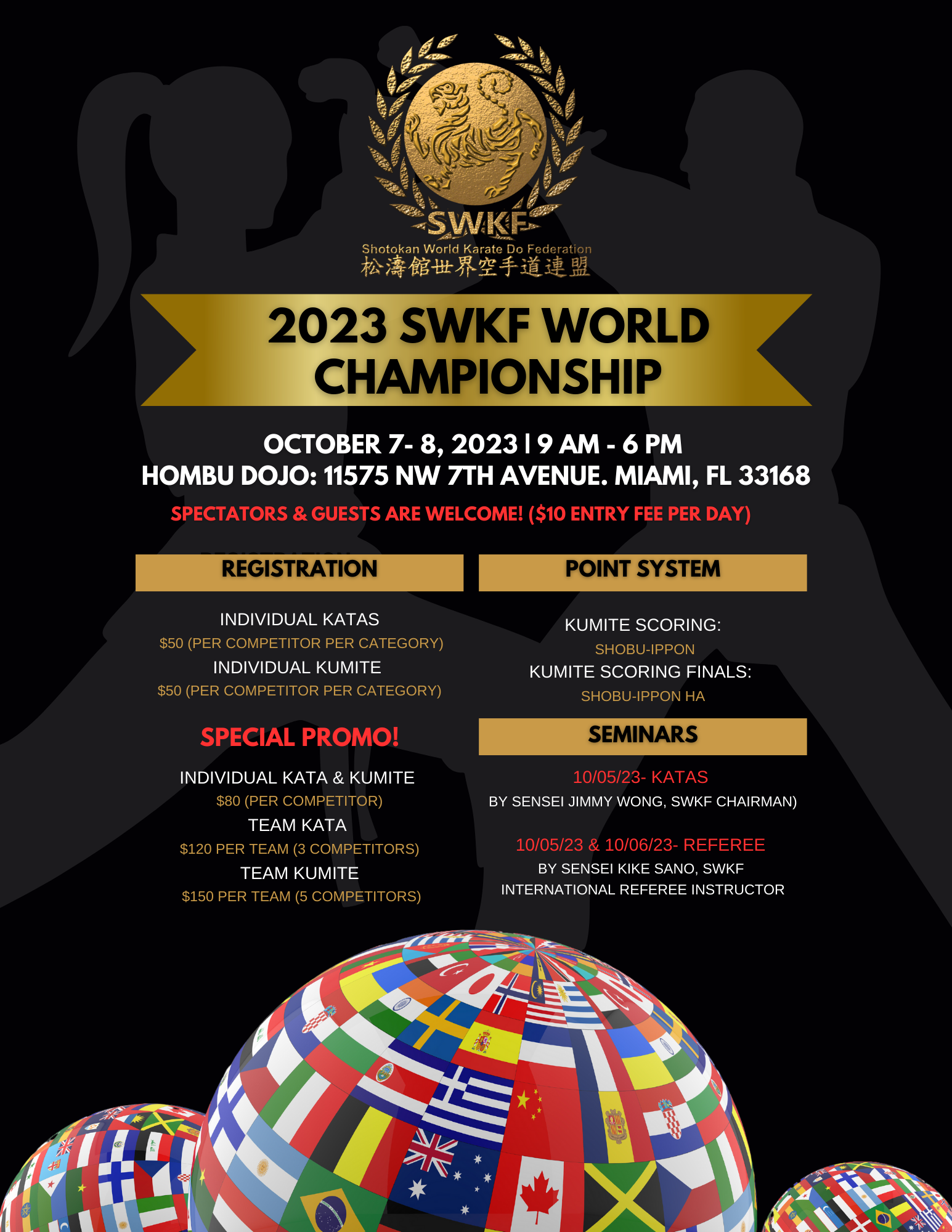 2023 SWKF World Championship- Miami, FL (October 7th-8th)