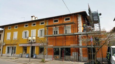 stabile durante una ristrutturazione edilizia