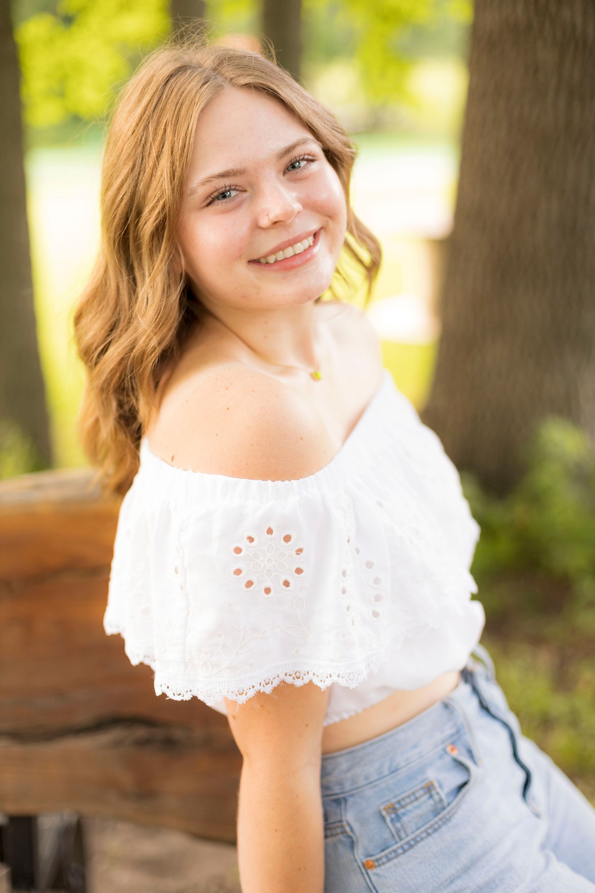 A woman posing for a portrait shot