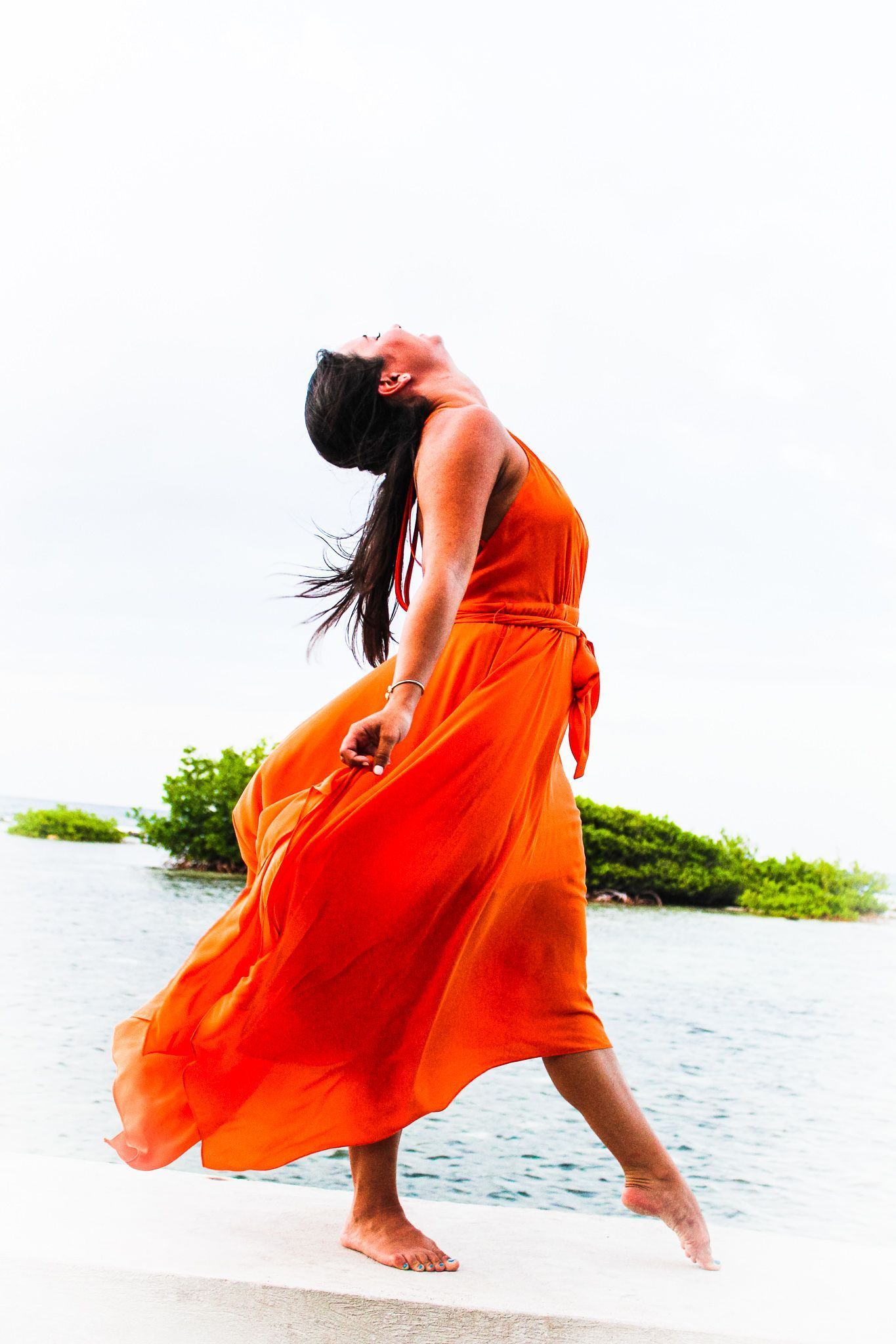 Woman Dancing Intensely