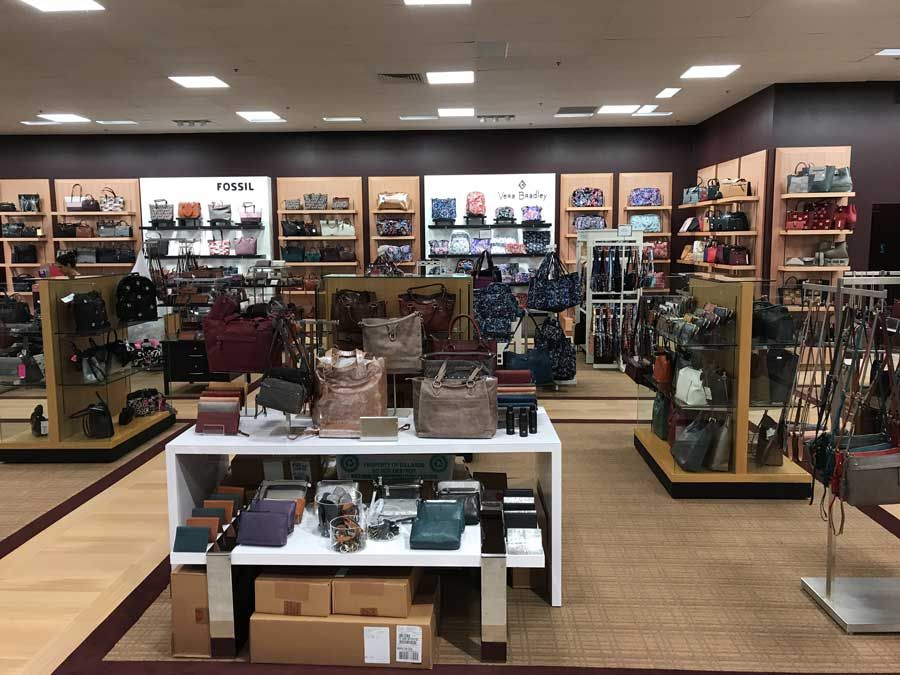 A store filled with lots of bags and handbags.