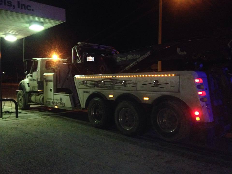 Towing company providing 24-hour towing service