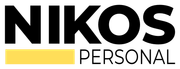 Logo pre nikos personal je čierno-žlté.