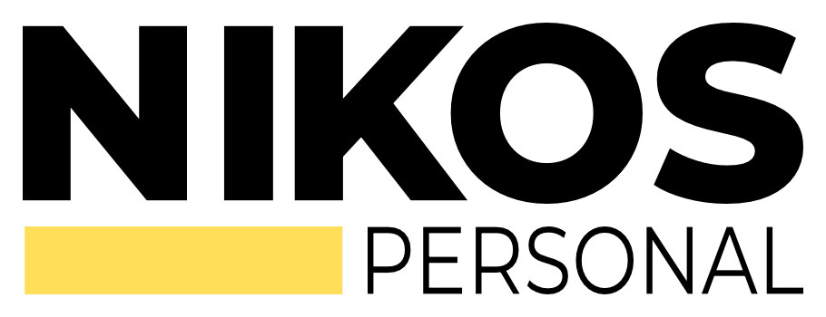 Logo pre nikos personal je čierno-žlté.