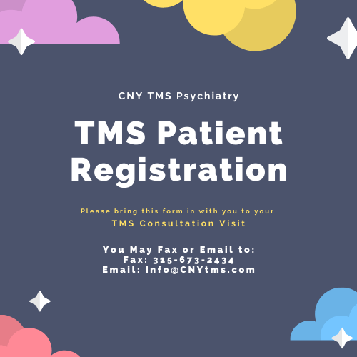 tms therapy patient intake packet, tms therapy syracuse, tms new york, tms therapy forms