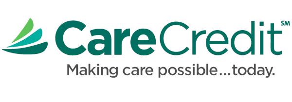 CareCredit logo with green leaves graphic and tagline: Making care possible...today.