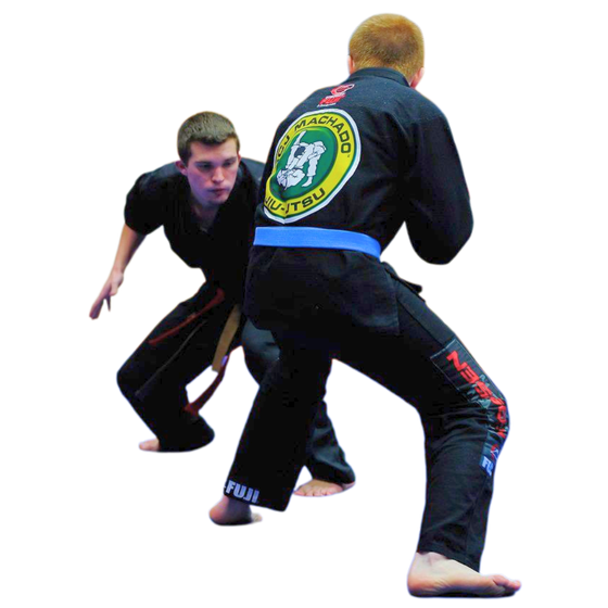 a group of children are practicing martial arts together .