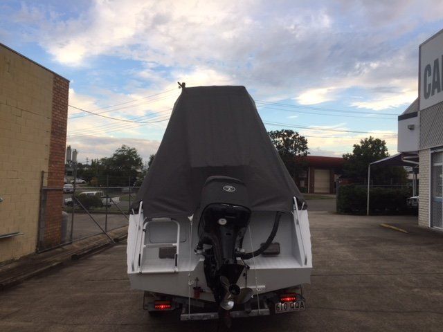 boat with cover back