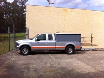 car with orange line