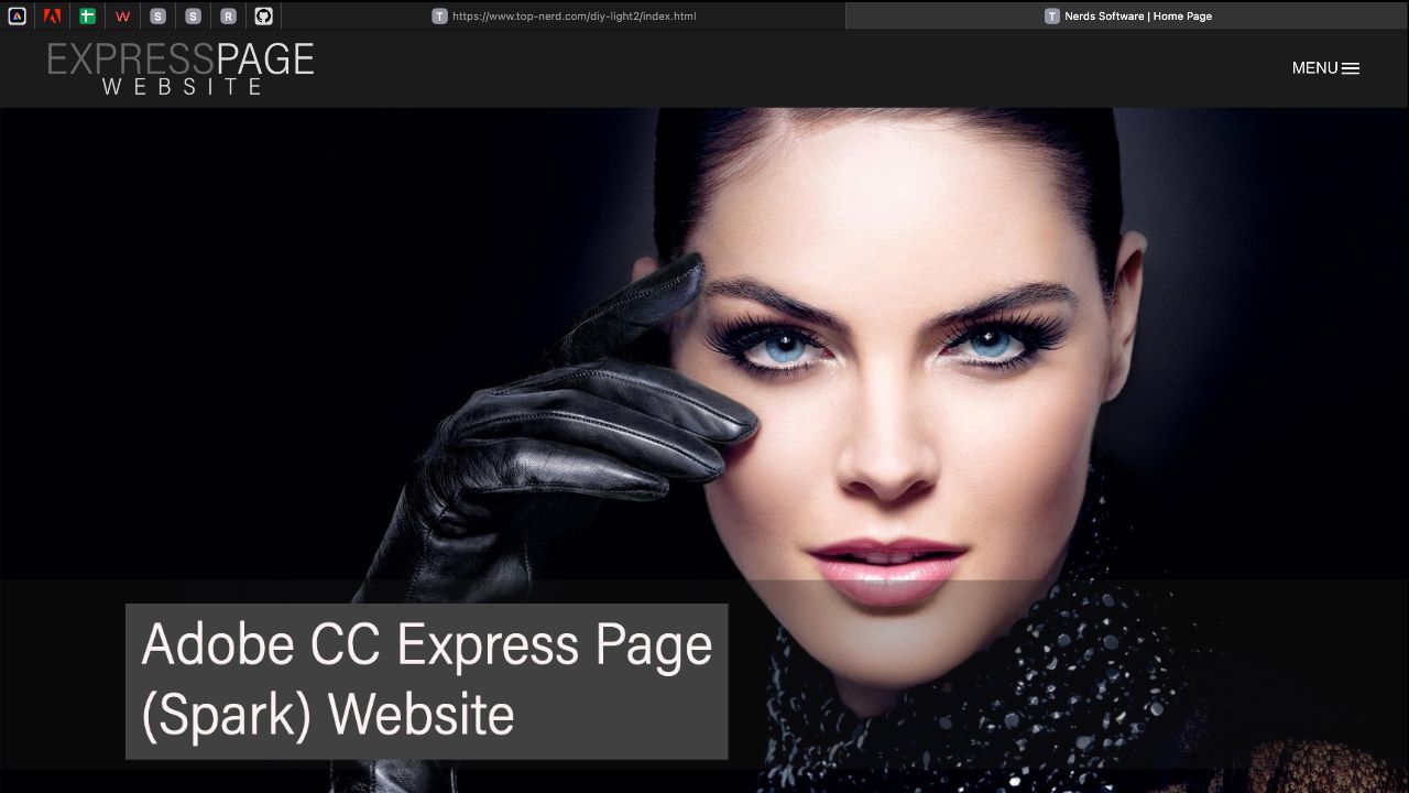 Adobe CC Express Web Page Website