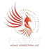 The logo for phoenix home inspection llc has a phoenix on it