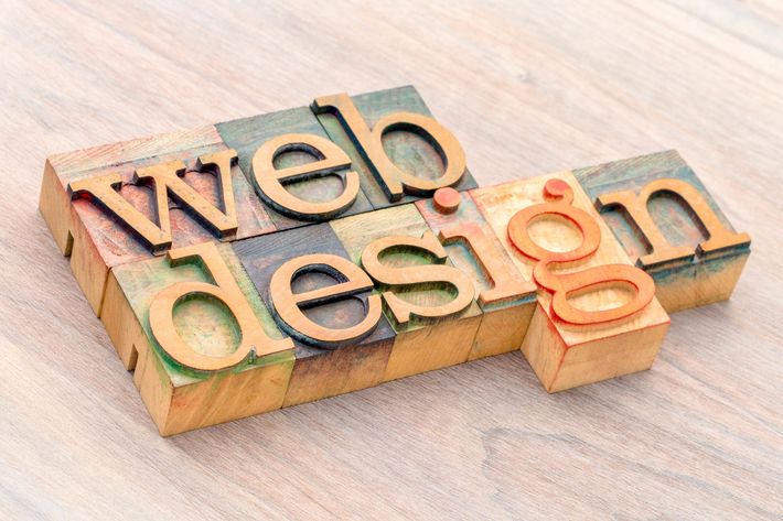 Website Design made out of wood