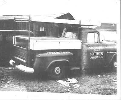 Construction Services — Old Photo Of Construction Truck in Marienville, PA