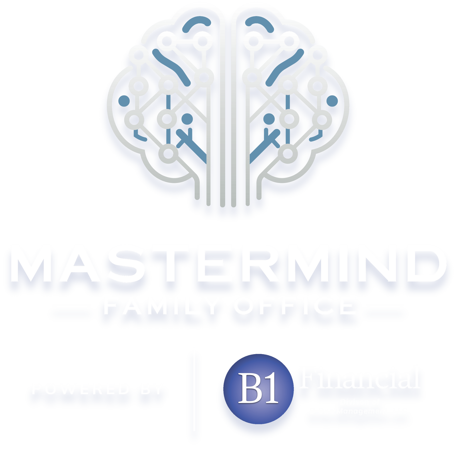 The logo for b1 financial division of b one management llc