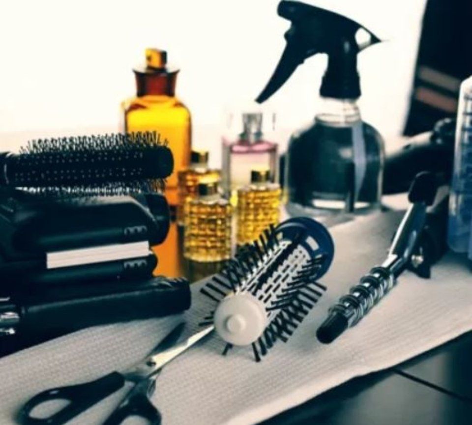 Spazzole e forniture per saloni di parrucchiere