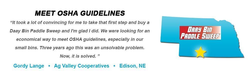 Paddle Sweep meets OSHA Guidelines