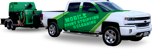 mobile paint stripping and cleaning services truck