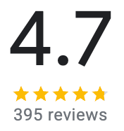 4.  7-star rating with four and a half stars and 395 reviews.