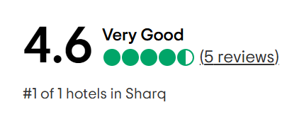 A tripadvisor review with a traveler 's choice award.