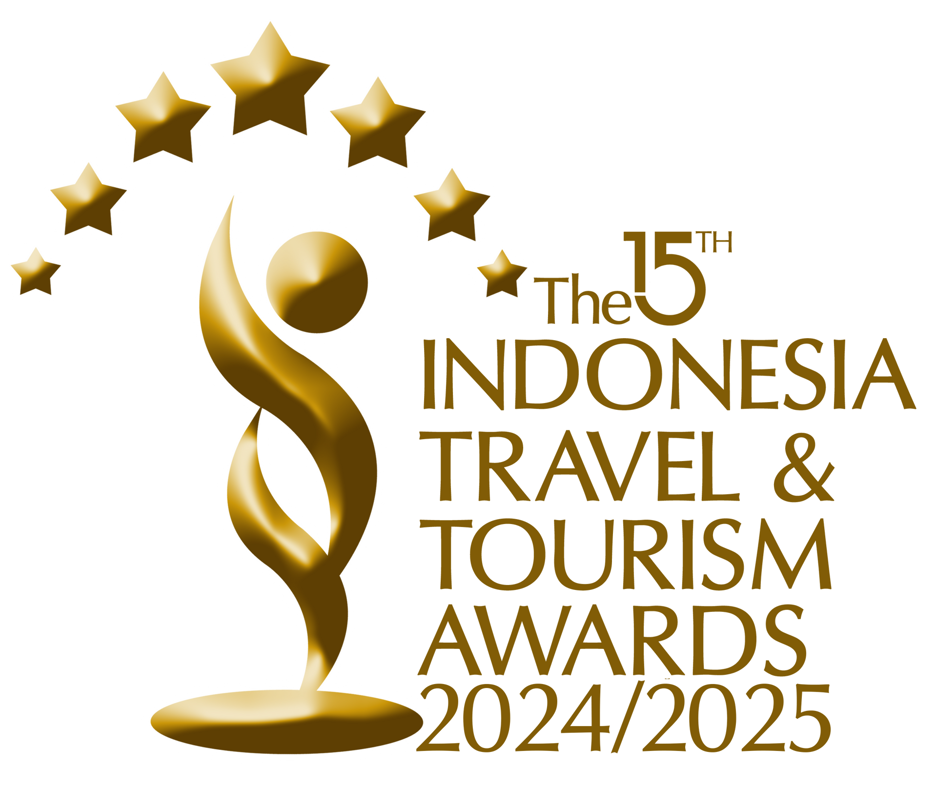 The logo for the 15th indonesia travel and tourism awards