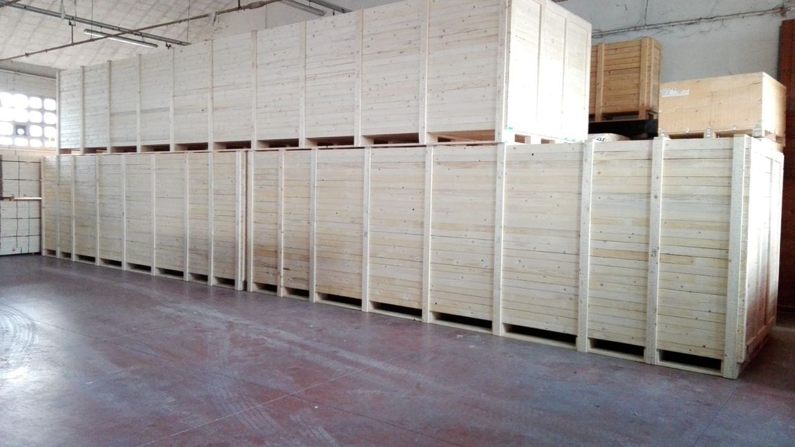 scatole in legno per trasporto merci