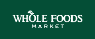 Whole Foods Market logo in white on a green background.