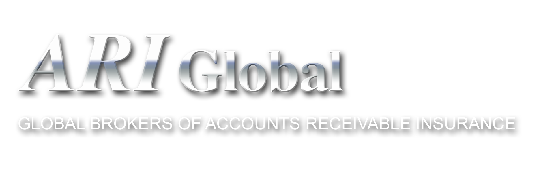 ARI Global logo with silver text on a white background. "GLOBAL BROKERS OF ACCOUNTS RECEIVABLE INSURANCE" text below.