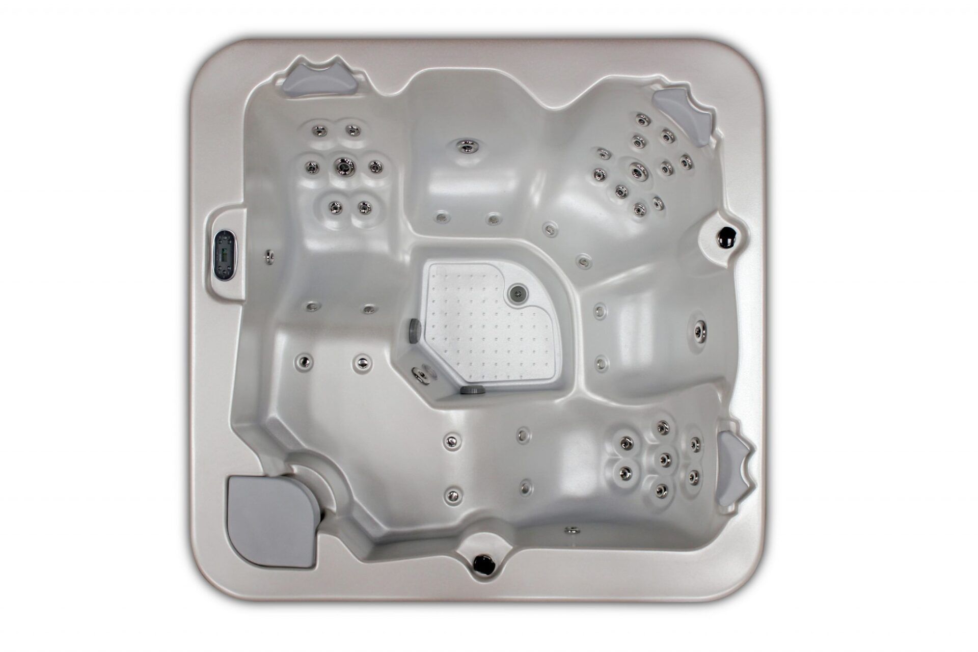 inside of an aqualife 5 hot tub from hypa spa
