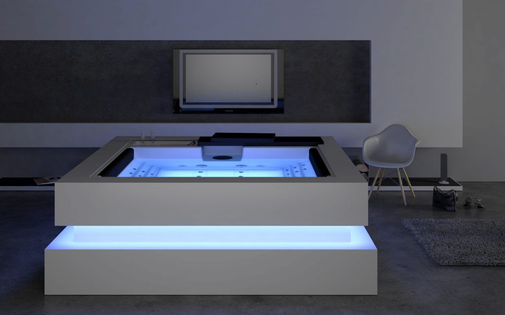 An exclusive hot tub from hypa spa indoors