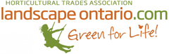 A logo for horticultural trades association landscape ontario.com